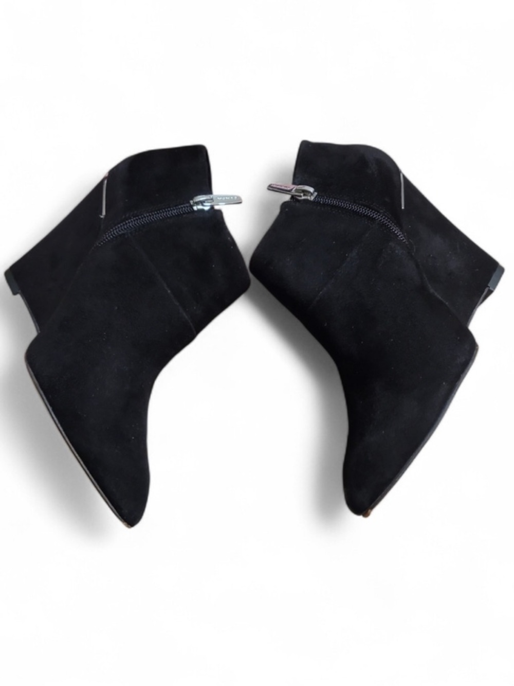 Coach Black Oakdale Suede Wedge Boots